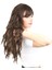 Perçemli Uzun Su Dalgası Fiber Sentetik Peruk- Açık Kahve 2