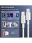 To Usb-C 60W Hızlı Şarj Kablosu, Beyaz 2 Metre Hasır Kablo 5