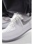 Air Force 1 Low Af1 Unisex Leather Sneaker Hakiki Deri Unisex Günlük Spor Ayakkabı Beyaz Gri 5
