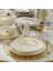 Porselen Bone Olympos 12 Kişilik 62 Parça Tek File Altın Yemek Takımı 1133921 BNOLY62YT1133921 1