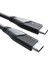 – Usb-C Kablosu, USB 2.0 – 2 M (Usb-C - Usb-C, Veri Kablosu/şarj Kablosu, Güç Dağıtımı ile 480 Mbit/s ve 100 W'a Kadar Şarj Akımı/pd 3, Entegre Çip, Siyah) 1