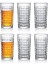 400ML,KABARTMA Dokuma Desenli 6 Adet Uzun Cam, ve Soğuk Kokteyller,buzlu Içececekler Için Kibar Şık Ergonomik Tasarım Borosilikat Cam 3