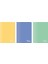 Colors A5 60 Yaprak Çizgili Defter 3'lü Paket, Mor, Yeşil, Sarı 1
