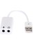 Kablolu 7.1 USB Ses Kartı 3.5mm Mikrofon Çevirici Dönüştürücü Adaptö 2