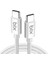 BX-UC02C 60W Type-C To Type-C Hızlı Şarj ve Data Kablosu 1.2 Metre Beyaz 1
