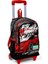 High Işıklı Tekerlekli Yarış Çekçek Okul ve Seyahat Çantası Erkek Çocuk Kırmızı Siyah 1