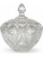 Lora Kristal Desen Kapaklı Parlak Cam Şekerlik 14X12 cm 4