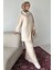 Ön Fermuarlı Kapüşonlu Tunik Bel Lastikli Pantolon Tesettür Ikili Takım P-00018943 1