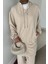 Ön Fermuarlı Kapüşonlu Tunik Bel Lastikli Pantolon Tesettür Ikili Takım P-00018943 3