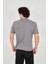 Unisex Jakar Kumaş Slim Fit T-Shirt - Boyalı Gri 5