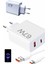 Hızlı Şarj Aleti Adaptörü Kablo Seti 67W Uzun Ömürlü Beyaz - MCT3404-6984 2