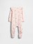 Bebek Pembe First Favorites Organik Pamuklu Ayaklı Bodysuit 3