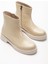 02-3033 Bej Kırışık Rugan Fermuarlı Günlük Kadın Bot 4