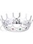 Taşlı Rönesans Kostümlü Kraliyet Ortaçağ Gümüş Kraliçe Prenses Tacı 2