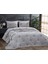 Perissa Çift Kişilik Yatak Örtüsü Seti Gri 1