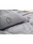 Perissa Çift Kişilik Yatak Örtüsü Seti Gri 4