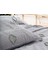 Perissa Çift Kişilik Yatak Örtüsü Seti Gri 5