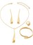 YUANYING-0035 Altın Parlak Damla Şeklinde Takı Seti (Yurt Dışından) 1