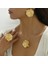 YUANYING-5169 Altın Pileli Lotus Yaprağı Tasarımlı Takı Seti (Yurt Dışından) 2