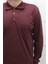 Fistan Store Erkek Düz Klasik Kesim Rahat Kalıp Polo Yaka Tek Cepli Kışlık Ince Sweat 2