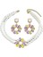 YUANYING-5411 Inci Çiçek Desenli Takı Seti (Yurt Dışından) 1