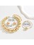YUANYING-0036 Altın Avrupa ve Amerikan Tarzı Küresel Tasarım Takı Seti (Yurt Dışından) 3