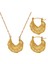 YUANYINGP1399 Altın Düzensiz Dövme Tasarım Kadın Takı Seti (Yurt Dışından) 1
