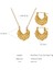 YUANYINGP1399 Altın Düzensiz Dövme Tasarım Kadın Takı Seti (Yurt Dışından) 2