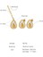 YUANYINGP261 Altın Avokado Şeklinde Kadın Takı Seti (Yurt Dışından) 2