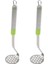 2pcs Paslanmaz Çelik Sarımsak Pres Patates Köfte Kitchen Gadget Çok Fonksiyonlu Manuel Masher Yeşil (Yurt Dışından) 1