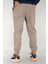 Erkek Taş Rengi Jogger Pantolon Rahat Kesim Pamuklu Lastikli Paça Ipli 5
