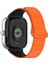 Xiaomi Akıllı Bileklik 9 Pro/akıllı Bileklik 8 Pro/redmi Watch 4 Manyetik Saat Kayışı Için Silikon Bant - Turuncu + Siyah (Yurt Dışından) 1