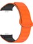 Xiaomi Akıllı Bileklik 9 Pro/akıllı Bileklik 8 Pro/redmi Watch 4 Manyetik Saat Kayışı Için Silikon Bant - Turuncu + Siyah (Yurt Dışından) 2
