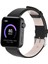Xiaomi Mi Watch Için 18 mm Deri Akıllı Saat Kayışı Değişimi - Siyah (Yurt Dışından) 4