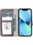 Apple iPhone 13 Mini Uyumlu Deri Cüzdanlı Kılıf Mwwn Tn1 Gri 2