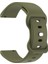 Evrensel 18 mm Düz Renkli Silikon Kayış Şeklinde Tokalı Akıllı Saat Kordonu - Ordu Yeşili (Yurt Dışından) 2