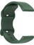 Evrensel 18 mm Düz Renkli Silikon Kayış Şeklinde Tokalı Akıllı Saat Kordonu - Koyu Yeşil (Yurt Dışından) 3