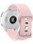 Evrensel 18 mm Düz Renkli Silikon Kayış Şeklinde Tokalı Akıllı Saat Bandı - Pembe (Yurt Dışından) 1