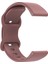 Evrensel 22 mm Silikon Saat Kayışı Düz Renk Şeklinde Tokalı Yedek Bant - Mor Pus (Yurt Dışından) 4