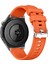 Xiaomi Watch S4 Sport/redmi Watch 5 Active Saat Bandı Için Gümüş Tokalı 22 mm Silikon Kayış - Turuncu (Yurt Dışından) 1