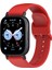 Xiaomi Redmi Watch 5 Lite Band Su Geçirmez Ter Geçirmez Yumuşak Silikon Spor Kayışı-Kırmızı (Yurt Dışından) 3