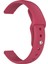 12 mm Evrensel Akıllı Saat Ters Tokalı Silikon Saat Kayışı Için Yedek Bant - Şarap Kırmızısı (Yurt Dışından) 4