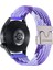 22 mm Evrensel Bileklik Paraşüt Tokalı Naylon Örgülü Akıllı Saat Kayışı - Renkli Mor (Yurt Dışından) 1