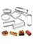 8pcs Kek Halkası, Paslanmaz Çelik Tart Halkası, Çok Şekilli Fırın Halkaları, Dıy Pişirme Için Yapışmaz Pasta Halkası Kalıbı (Yurt Dışından) 2