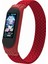 Xiaomi Mi Band 5/4/3-Kırmızı Için Elastik Naylon Bileklik Saat Kayışı [boyut: M] (Yurt Dışından) 2