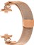 Xiaomi Redmi Watch 4 Milanese Bant Çiçek Paslanmaz Çelik Manyetik Örgü Saat Kayışı - Gül Altın (Yurt Dışından) 3