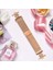 Xiaomi Redmi Watch 4 Milanese Bant Çiçek Paslanmaz Çelik Manyetik Örgü Saat Kayışı - Gül Altın (Yurt Dışından) 4