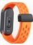 Xiaomi Akıllı Bileklik 9 Nfc/band 9/band 8 Içi Boş Nefes Alabilir Manyetik Tokalı Kayış - Turuncu (Yurt Dışından) 1