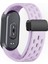 Xiaomi Akıllı Bileklik 9 Nfc/band 9/band 8 Içi Boş Nefes Alabilir Manyetik Tokalı Kayış - Açık Mor Silikon Saat Kayışı (Yurt Dışından) 1
