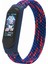 Xiaomi Mi Band 5/4/3-Mavi/kırmızı Için Elastik Naylon Bileklik Saat Kayışı [boyut: M] (Yurt Dışından) 4